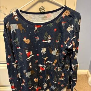 Roots Navy Blue Holiday Pajamas